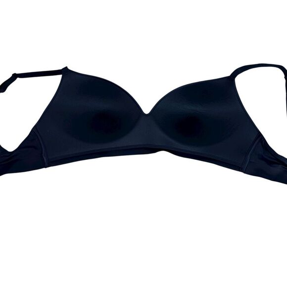 Soma Enbliss 36C Luxe Wireless Bra With Lace Back Navy - Picture 6 of 10